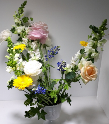 ヴェゲタティフに春を活ける,作品その３,Flower Drops コースⅡ,東京,自由が丘,フラワーアレンジメント,フラワースクール,フラワー教室,フラワードロップス
