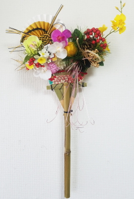 熊手のお正月飾り,作品その２,Flower Drops コース,東京,自由が丘,フラワーアレンジメント教室,フラワードロップス