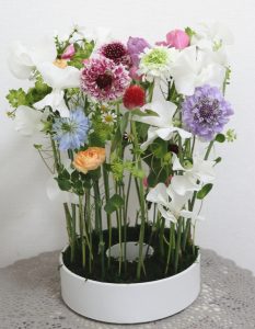 リング状のパラレル,20250215, Flower Drops コースⅢ,東京,自由が丘,フラワーアレンジメント,フラワースクール,フラワー教室,フラワードロップス