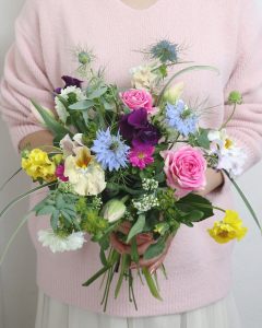 春の花束,20250220,ウエディングフラワーコース,東京,自由が丘,フラワーアレンジメント,フラワースクール,フラワー教室,フラワードロップス