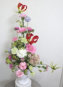 Ｌシェイプ,20250607, Flower Drops コースⅡ,東京,自由が丘,フラワーアレンジメント,フラワースクール,フラワー教室,フラワードロップス